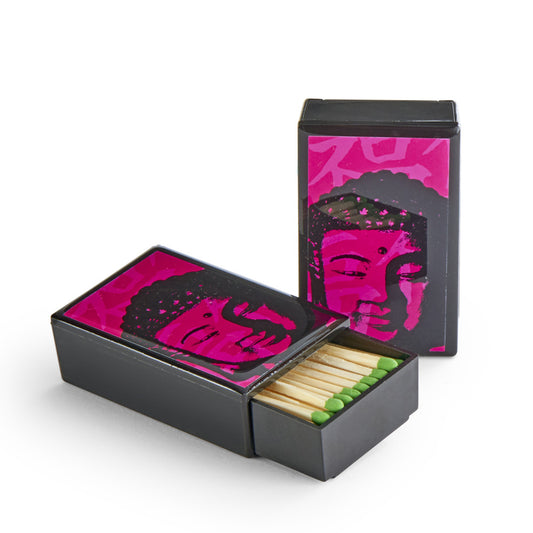 Neon Buddha Sliding Match Box, set of 2