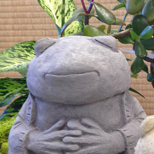 Zen Frog Garden Sculpture