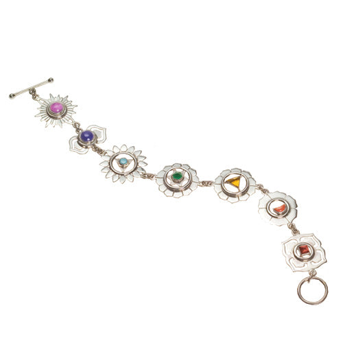 Sterling Chakra Bracelet