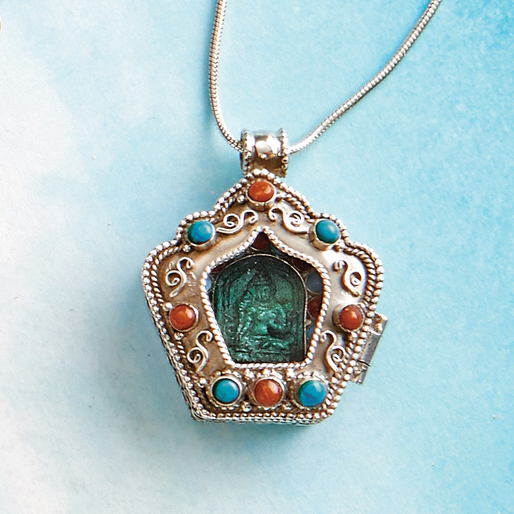 Green Tara Shrine Pendant