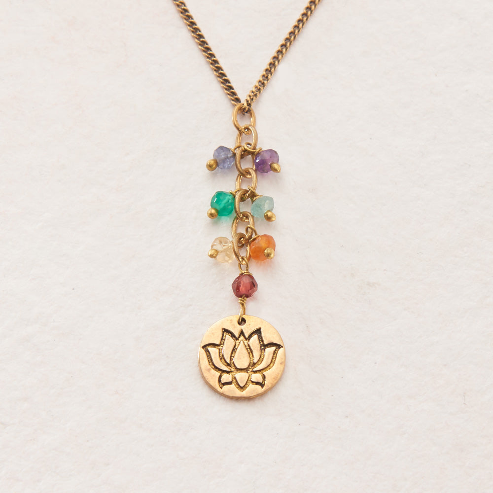 Chakra Lotus Necklace