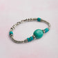Turquoise and Sterling Silver Tribal Bracelet