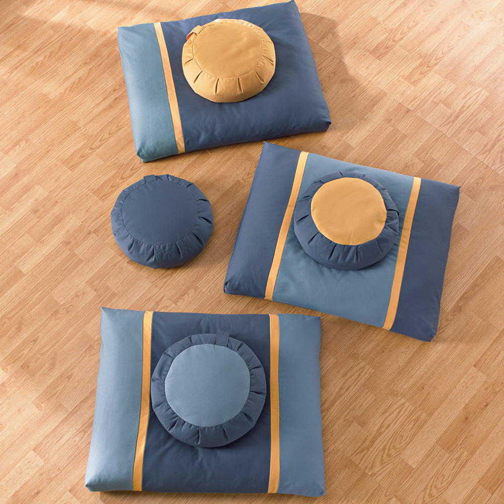 Stillness & Light: Gold Moon Meditation Cushion Set