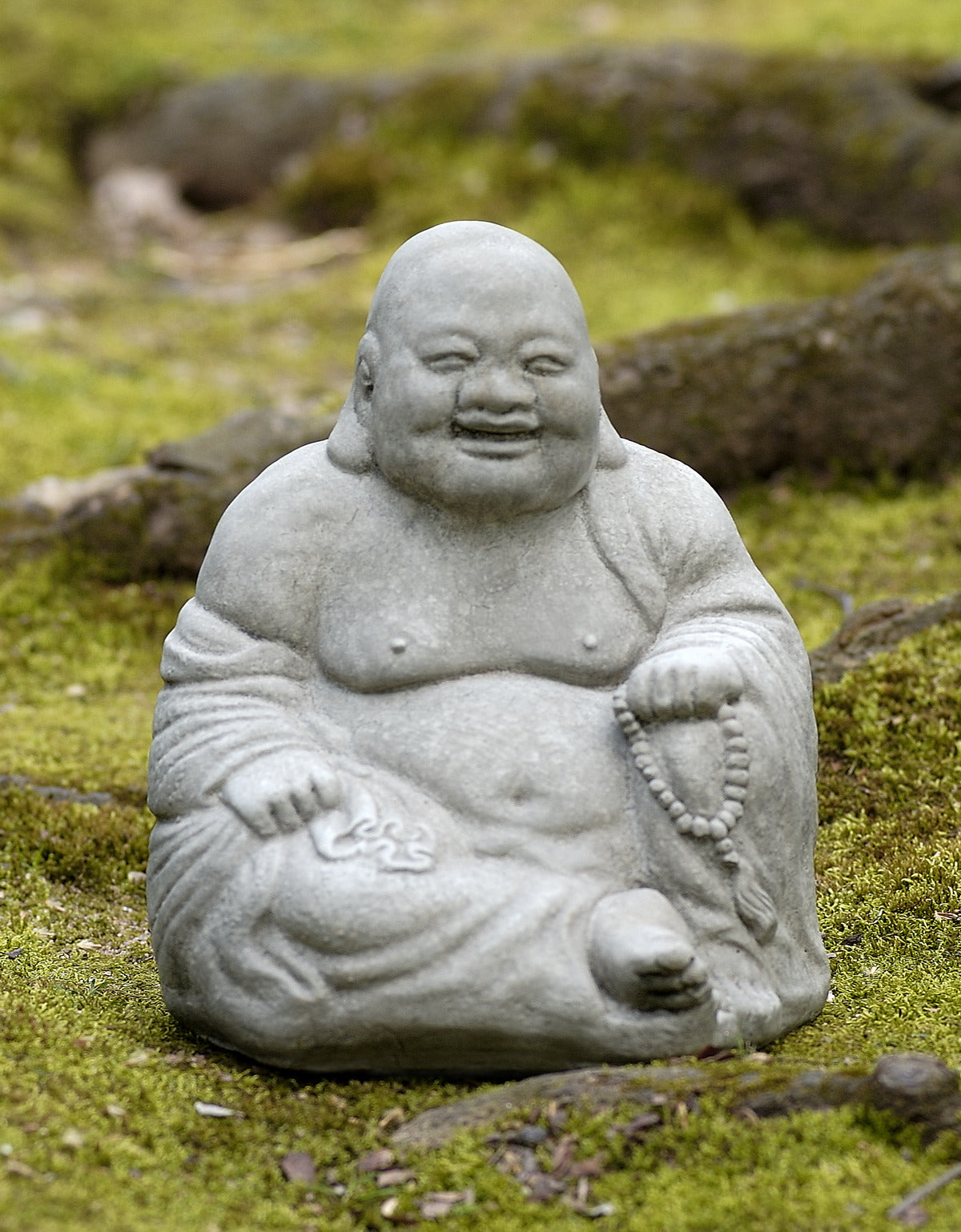 Sitting Hotei Garden Statue