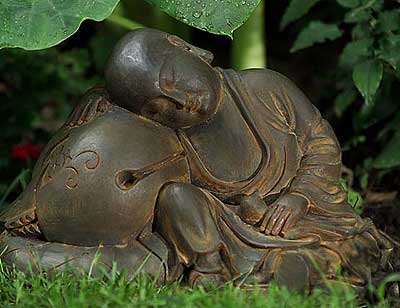 At Ease Garden Monk Statue