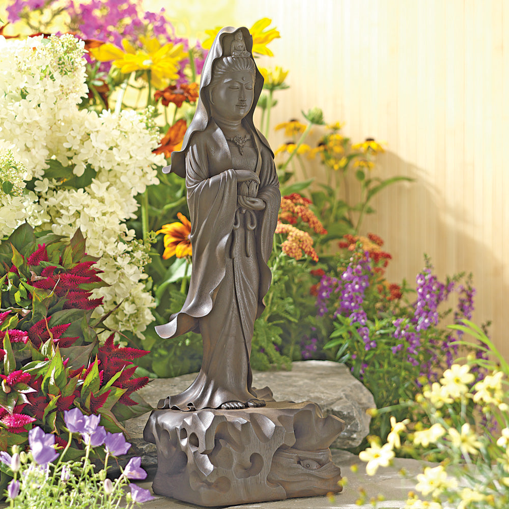 Large Standing Garden Kuan Yin Statue