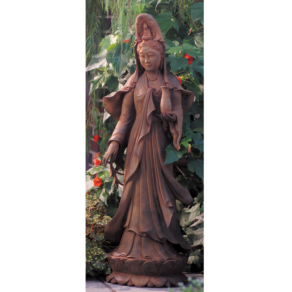 Garden Kuan Yin with Vessel Statue