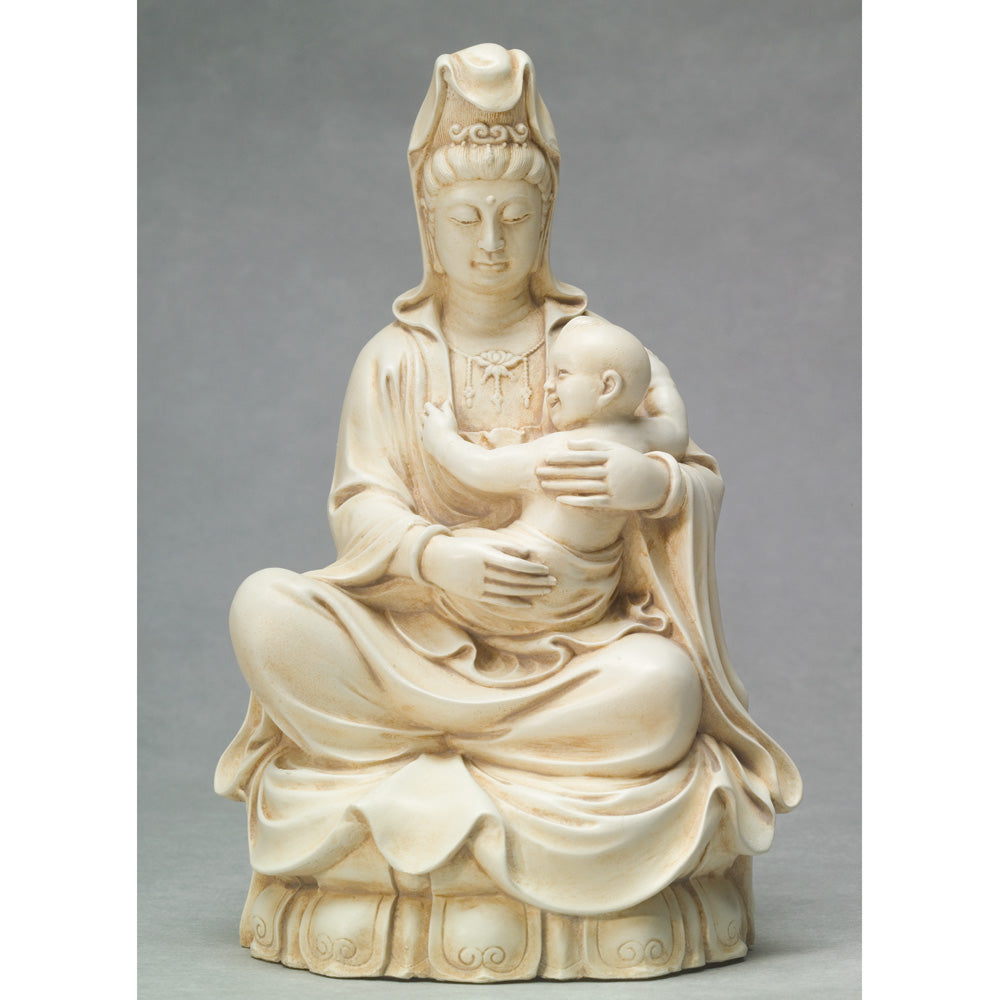 Kuan Yin with Baby Statue