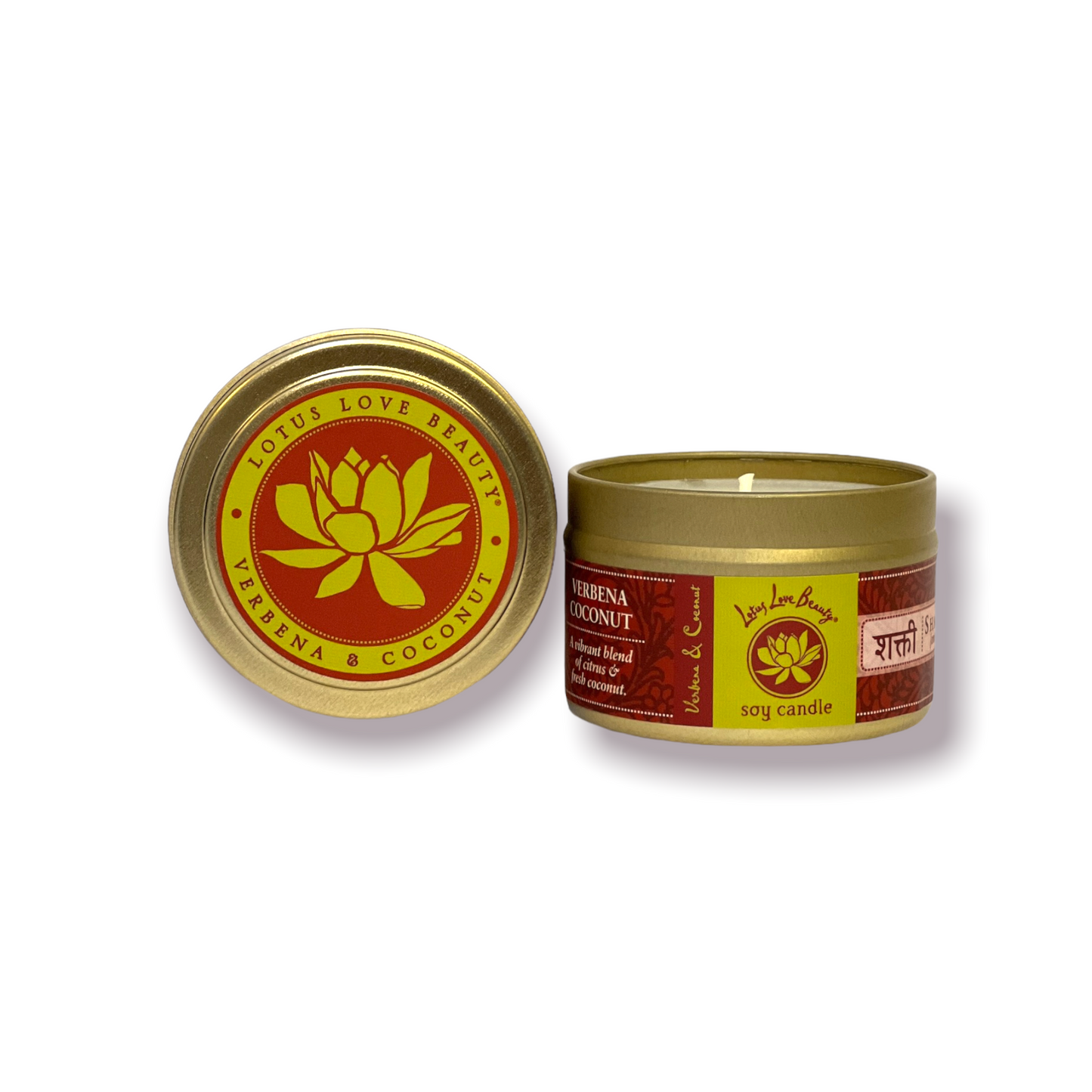 Lotus Love Tin Travel Candle