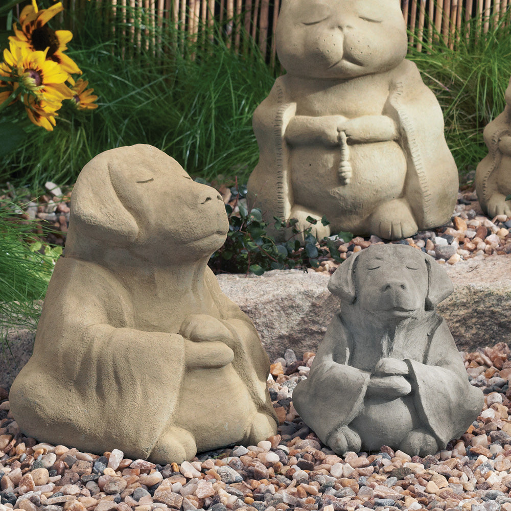 Zen Dog Garden Sculpture