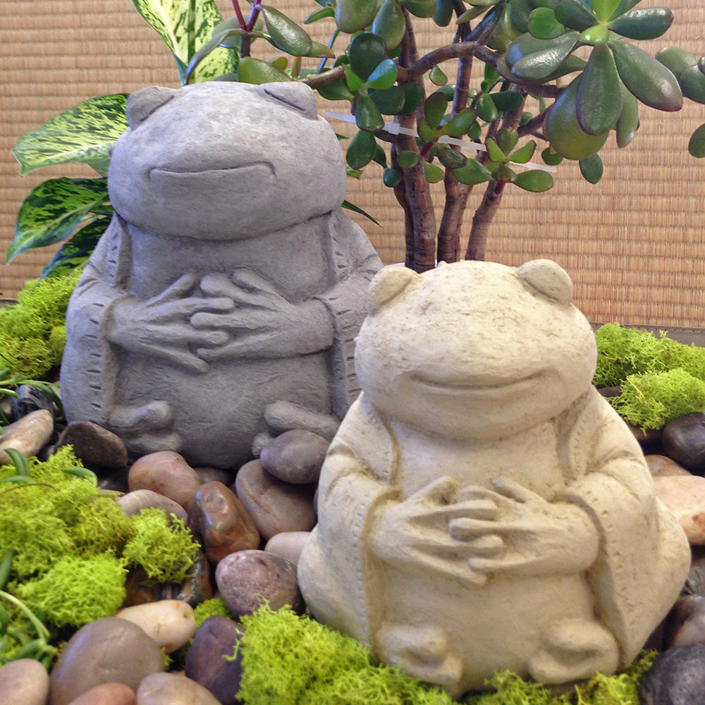 Zen Frog Garden Sculpture